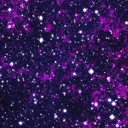 Seamless Starfield with Glowing Stars at Nightの写真素材