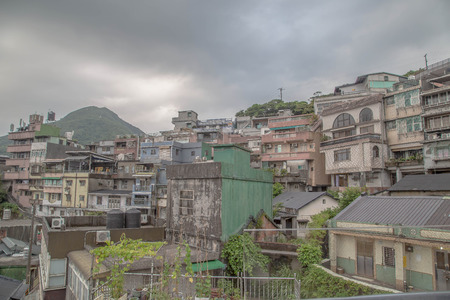 Old buildings at Jiufen, Taiwanのeditorial素材