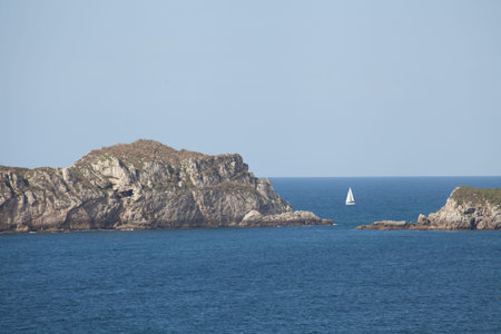 On a road trip with a camper van in the great north of Spain. Along the north west coast of the atlantic ocean. Landscapes, nature and surfing captures are the result of this impressive tour.の写真素材