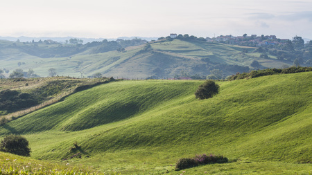 On a road trip with a camper van in the great north of Spain. Along the north west coast of the atlantic ocean. Landscapes, nature and surfing captures are the result of this impressive tour.の写真素材