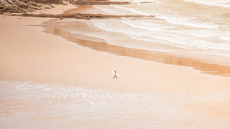 On a road trip with a camper van in the great north of Spain. Along the north west coast of the atlantic ocean. Landscapes, nature and surfing captures are the result of this impressive tour.の写真素材