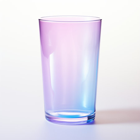 Empty glass isolated on white background.の素材