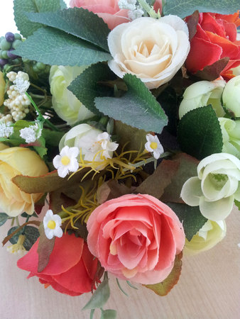 Plastic flowers 1 @ kazama14の写真素材