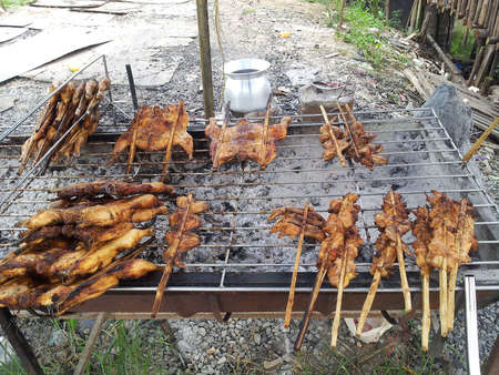 Chicken grillの写真素材