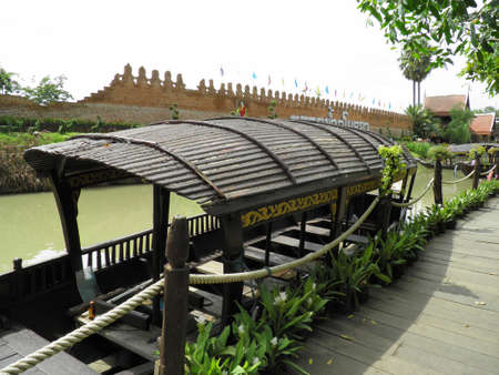 Thai Ancient boatの写真素材