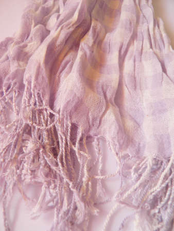 Plaid scarfの写真素材