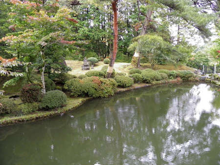 Japanese gardenの写真素材