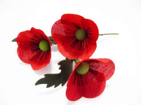 Poppy flower artificialの写真素材