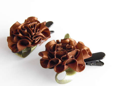 Flower hairpinの写真素材
