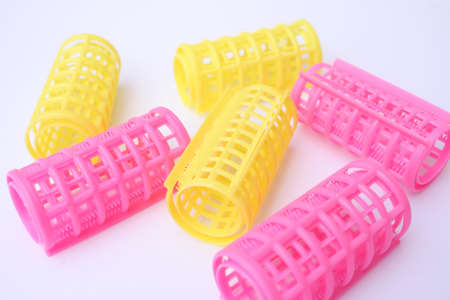 Hair rollers の写真素材