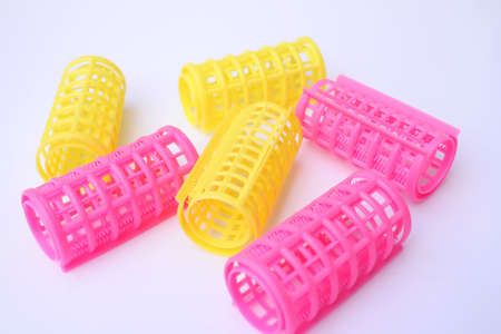 Hair rollers の写真素材