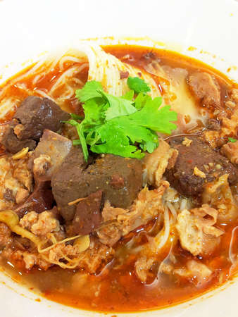 Kanom Jeen Nam Ngeaw の写真素材