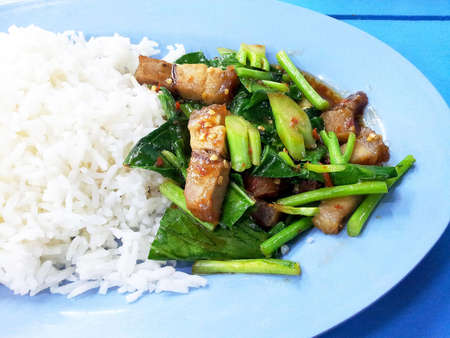 Pad Kana Moo Krobの写真素材