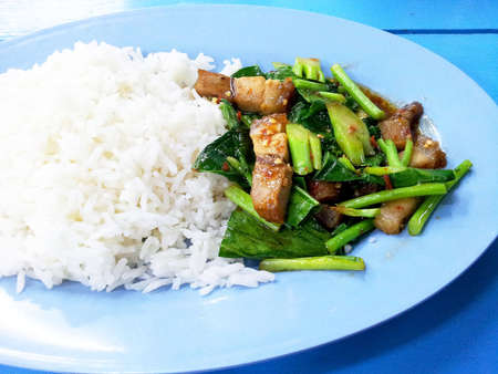 Pad Kana Moo Krobの写真素材