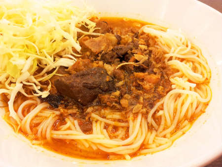 Kanom Jeen Nam Ngeaw の写真素材