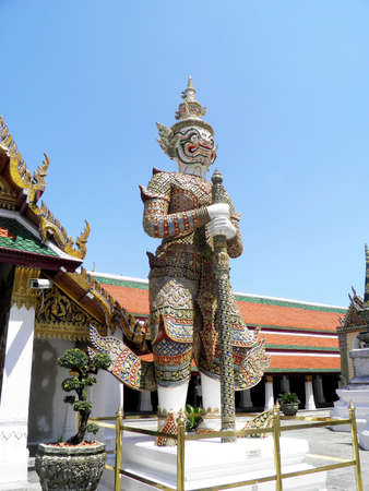 Giant in The Wat Phra Kaeoの写真素材