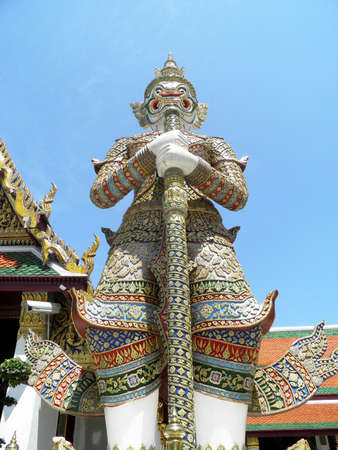 Giant in The Wat Phra Kaeoの写真素材