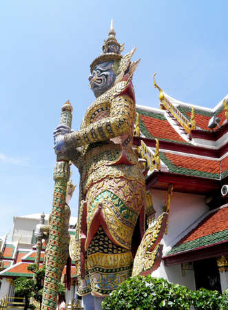 Giant in The Wat Phra Kaeoの写真素材