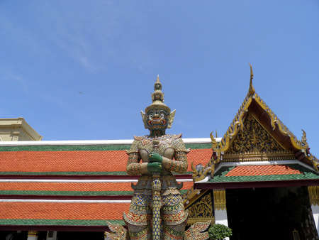 Giant in The Wat Phra Kaeoの写真素材