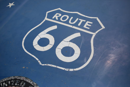 Route 66 sign. Close upの写真素材
