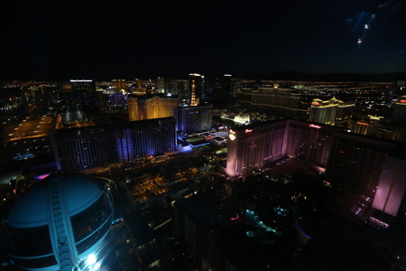 Las vegas in the eveningのeditorial素材