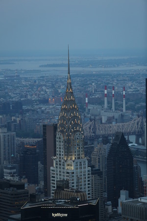 Skyscraper in the evening. America, New York City - May 13, 2017のeditorial素材