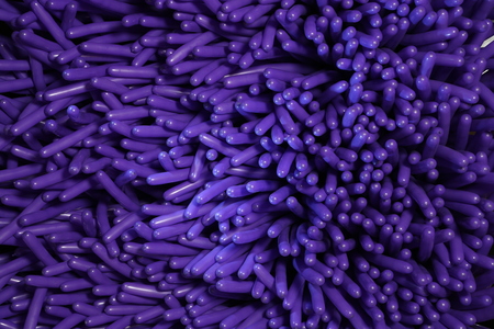 Purple finger shaped balloon sticksの写真素材