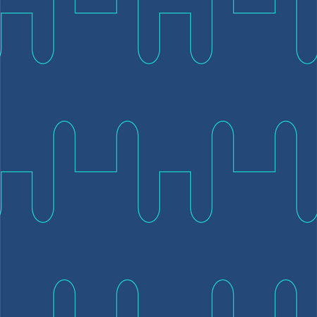 Simple cute one line seamless pattern made in vector. Geometric row lined pattern for textile, cards, designs etc.のイラスト素材