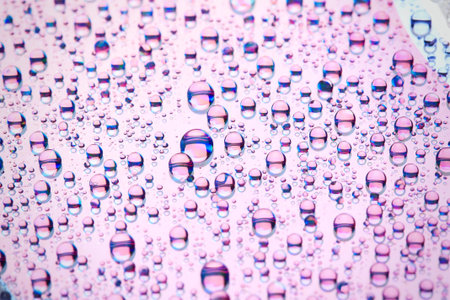 water drops on disk surface