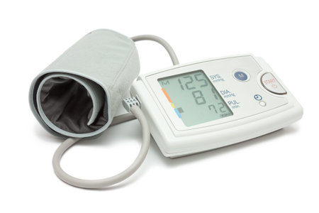 Automatic digital tonometer isolated on white