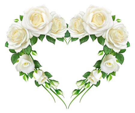 Beautiful photo frame for decorating photos, for decorating pages, postcards and greetings. For the manufacture of Valentines.の写真素材