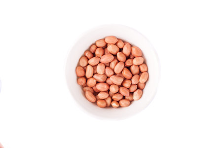 peanuts on a wooden table