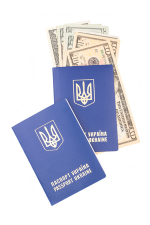 Ukrainian passport. Expensive, the problem of immigration to other countriesの写真素材