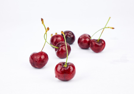 fresh cherries from farmの写真素材