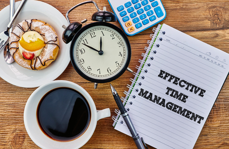 Effective Time Management - The modern concept of time management to reach the goal of increasing productivity.の写真素材