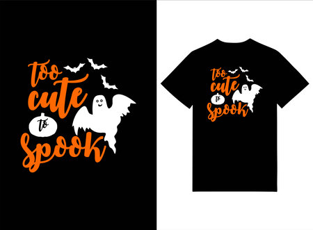 Halloween typography vector design. T-shirt print design.のイラスト素材