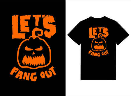 Halloween T-shirt Design. Vector Illustration. EPS 10のイラスト素材