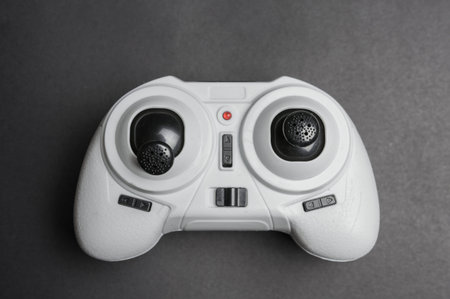 Controller with joystick directed down