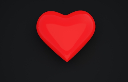 heart 3D photo studio redの写真素材
