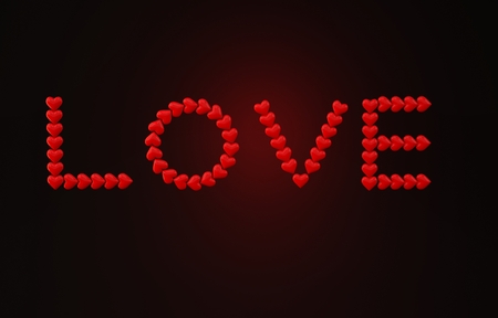 love with heart photo 3D studioの写真素材