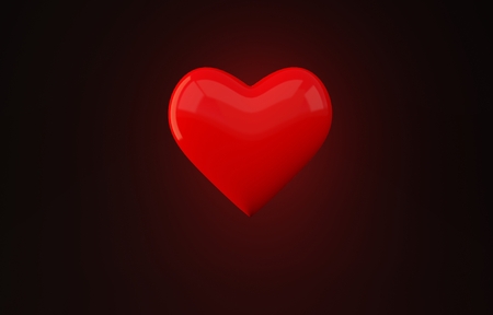 heart 3D photo studio redの写真素材