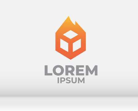 Logo design element template. Vector illustration. Geometric icon.のイラスト素材