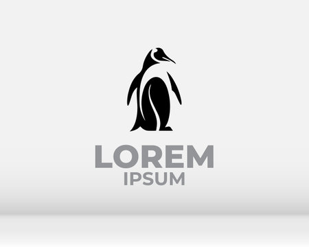 penguin logo vector icon element template design. penguin logoのイラスト素材