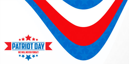 Patriotic day background with american flag. Vector illustration.のイラスト素材