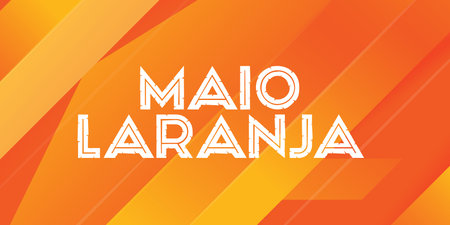 Text sign showing Mailla La Luzia. Conceptual photo State of complete physical and mental well being Orange Horizontal Lines in Seamless Repeat Patternのイラスト素材