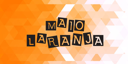 Low Poly Gradient Orange and Yellow Background with Text Made in Latviaのイラスト素材