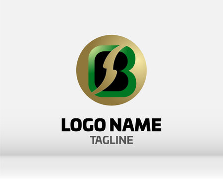 Letter B logo icon design template elements. Corporate identity symbol. Business sign.のイラスト素材