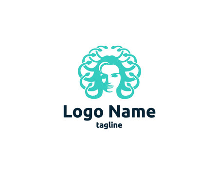 Logo design for beauty salon, spa, hair salon, hairdresser. Vector illustrationのイラスト素材