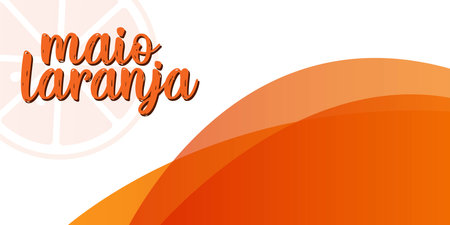 Lemonade label on orange background. Vector illustration for your designのイラスト素材