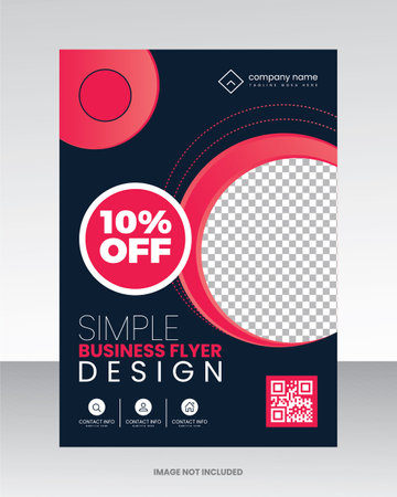 Modern Flyer template design, editable vector illustrationのイラスト素材